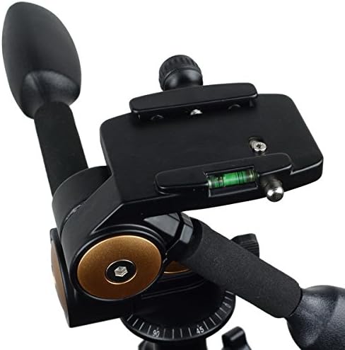 FOTGA 20 קג 2-ידית דו-כיוונית ראש מתכת פלטה מהירה לוחית שחרור מהיר עבור DSLR DV Camera Camera