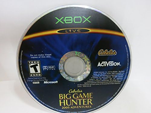 הרפתקאת ה- Big Game Hunter 2005 המקורית של מיקרוסופט Xbox Cabela