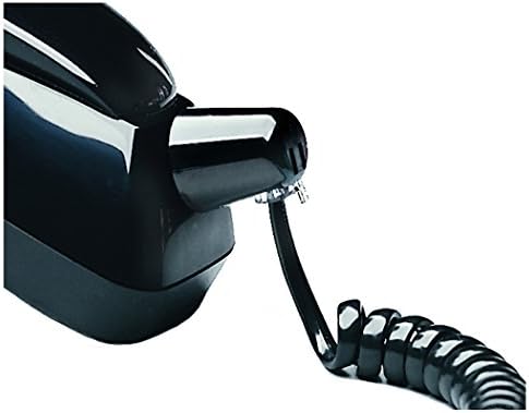 Softalk 03201 חוט סליל טלפון עם Twisstop אביזר טלפון קווי שחור בגודל 25 מטר
