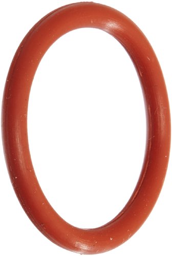 025 סיליקון O-Ring, 70A דורומטר, אדום, 1-3/16 ID, 1-5/16 OD, 1/16 רוחב