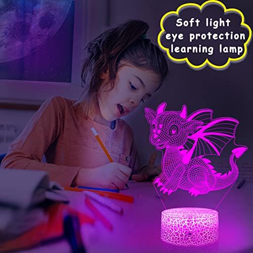 דרקון לילה אור לילדים דרקון הוביל מנורת 16 צבעים ניתן לעמעום ושלט רחוק חדר דקור אור דרקון צעצועי בני בנות חג המולד