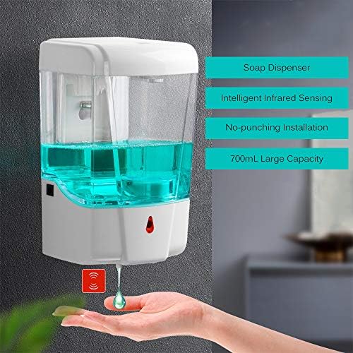 Maizoon Automatic Hand Satenitizer Dispenser 700 מל ג'ל/נוזל נוזל נטול מגע מגע מגע בתנועה חופשית סבון חיישן חכם לכנסייה, משרד,