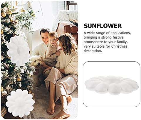 Exceart שולחן לבן עיצוב מלאכה קצף פרח חמניות חמניות קלקר צורות קצף צורות לקצף לפרחים סידור מתנה לחתונה ולנטיין DIY מלאכה