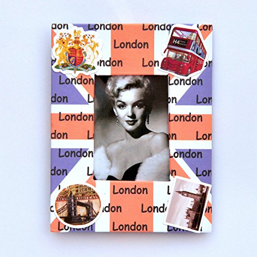 אני אוהב את לונדון מסגרת תמונה בהצטיינות מגנט למקרר - מסגרת תמונה-עיצוב גלויה לונדון מזכרת ל 9 איקס 7