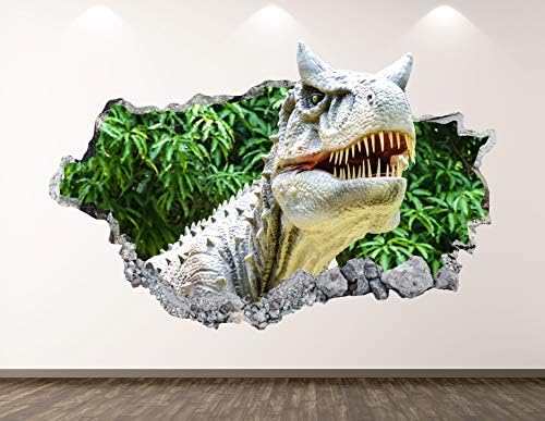 מדבקות דינוזאור ווסט הר דינוזאור מדבקות אמנות 3D מרוסקת מדבקת ג'ונגל פוסטר לילדים חדר ציור קיר מתנה בהתאמה אישית BL357