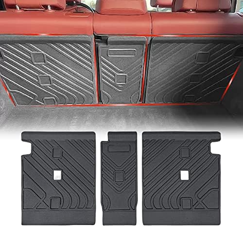 Yebooca תואם לתוחם מטען BMW X5 2018-2023 מחצלות אחוריות אחוריות מושבים בשורה שנייה מושבים כיסוי אחורי של 3 חבילת 3