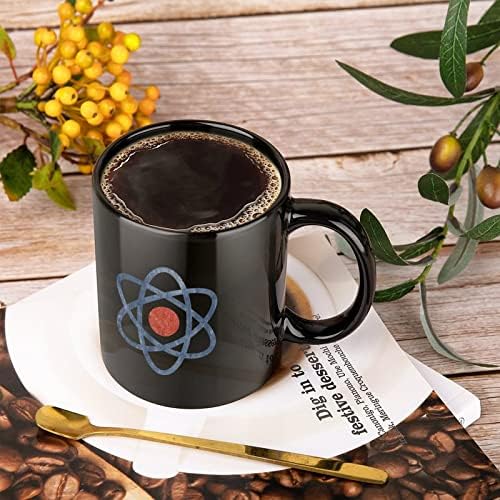 אטום מדע הדפסת קרמיקה ספל קפה כוס תה כוס מצחיק מתנה עבור משרד בית נשים גברים