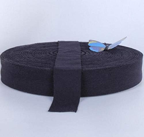 Zhongjiuyuan הטיה כותנה מחייבת 3 סמ סריגה אלסטית קלטת קצה קצה בגדי תינוקות כובע מלאכת טלאים תפר, 131 שנה, שחור