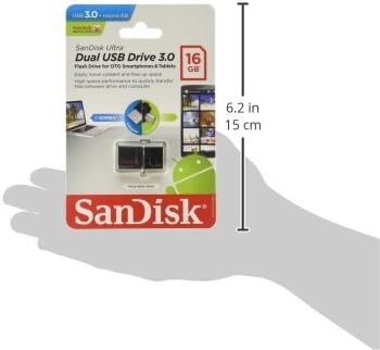 Sandisk Utlra כפול USB DRV 16 GB