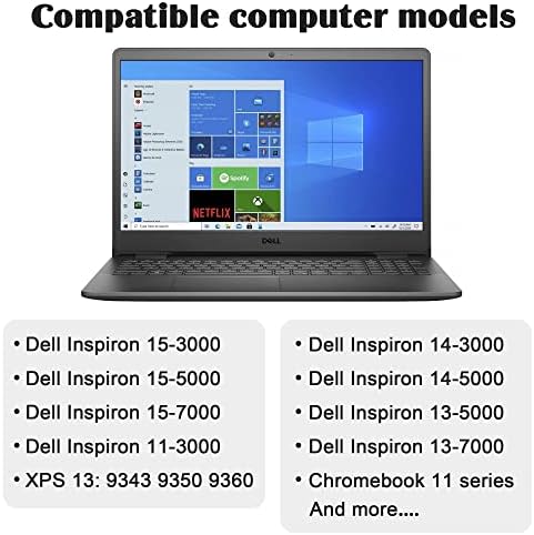 65W 45W מטען מחשב נייד תואם עם Dell Inspiron 15-3000 5000 7000 11-3000 13-5000 7000 17-3000 5000 7000 Inspiron 3583 3593