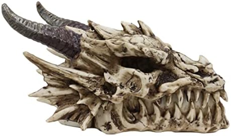 מתנה של אברוס 9 מחייך ארוך שלד עצם מאובנים גולגולת דרקון 'סטריקר' קופסת תכשיטים דקורטיבית פסל עיצוב בית מארגן סטאש מארגן פסלון