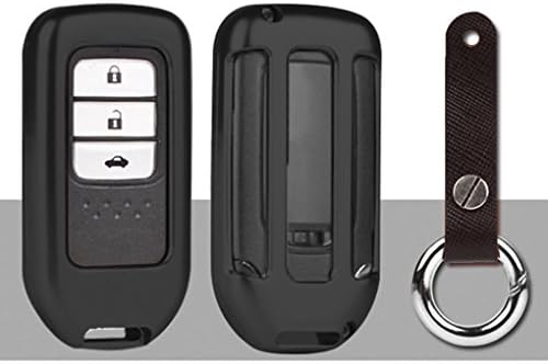שחור רכב מפתח מקרה תיק עבור הונדה ירקן / ג ' ניה / קרוון / אבנסייה / אקארד / קריידר / מתאים מרחוק מפתח מעטפת