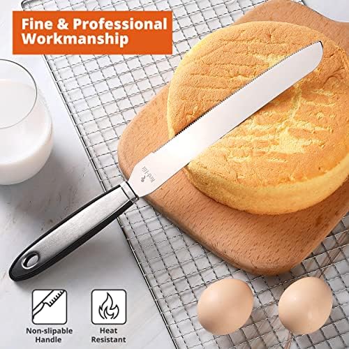 אדום-להיט לחם סכין 8 אינץ מכונה לחיתוך בשר חותך שף האולטרה משונן קצה נירוסטה גדול להב סכיני עבור תוצרת בית