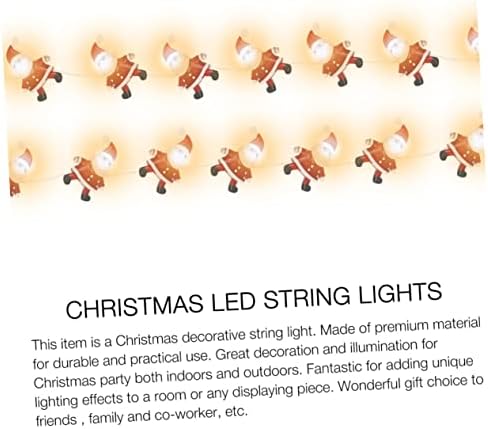 חוט אוסלאדי דה פארה אורות חג המולד מיתר LED חוט חיצוני LED אורות חיצוניים מיתר Santa Claus קישוטים