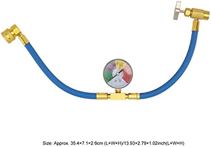 HOMOYOYO A/ C R134A ערכת צינור טעינה קירור עם מד עם מד/ 2 פותח