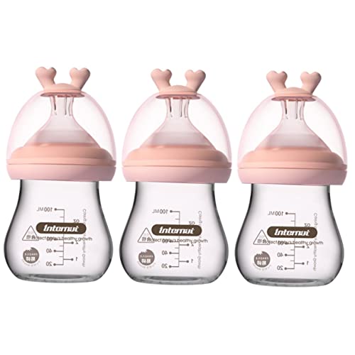 קומביודה 3 יח 'מאכלת בקבוק חממה חממה בקבוקי חזה בקבוקי תינוקות בקבוק חלב זכוכית בקבוק חלב נינול