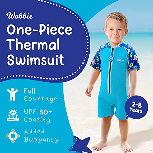 בגד ים לילדים של צ ' יקאבו וובי, בגד ים תרמי לבנים ובנות, עשוי עם ניאופרן עד 50+, בגדי ים בטוחים לחוף