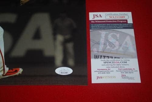 ברנדון קרופורד סן פרנסיסקו ענקים חתמו 11x14 תמונה JSA עדים ל- WA212489 - תמונות MLB עם חתימה