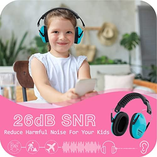 Uninova ילדים הגנה על אוזניים אוזניים, 26dB הגנת שמיעה הפחתת בטיחות