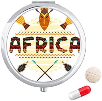 אפריקה מפואר טקסט טוטם סימני גלולת מקרה כיס רפואת אחסון תיבת מיכל מתקן