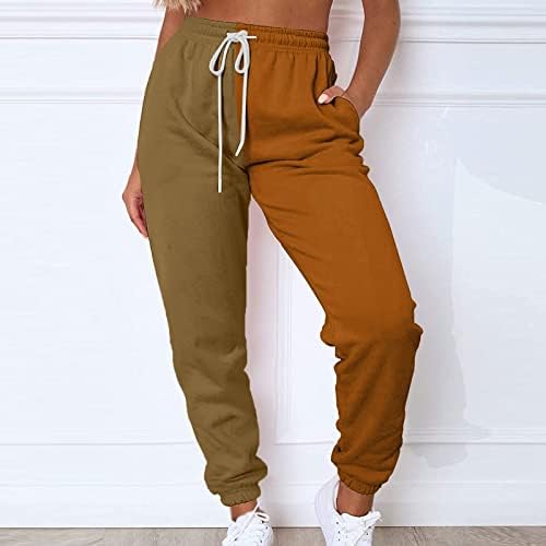 מכנסי טרניעה של ג'ורסה מכנסי סעיף מכנסיים בלוק מכנסי זיעה לנשים מנועים מותניים אלסטיים מכנסיים מותניים גבוהים