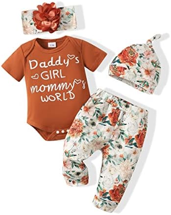 Renotemy Renotemy תינוקת תינוקת בגדי תינוקות תלבושות קיץ לתינוקות רומפר מכנסיים