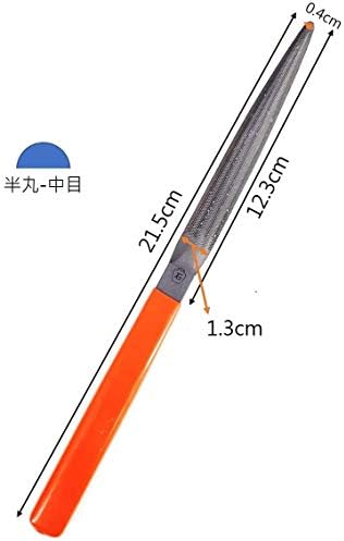 מיוצר ביפן קבוצת קבצי מחט צובו-איי של יפן של קבצי מתכת בעבודת יד 5 יחידות, קבצי פלדה סגסוגת סגסוגת מוקשה הגדרת קבצים עגולים