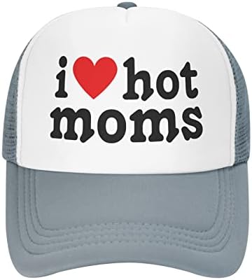 אני אוהב לב אמהות חמות כובע יוניסקס כובעי משאיות למבוגרים כובעים מתכווננים למבוגרים כובעי דייג קלאסיים
