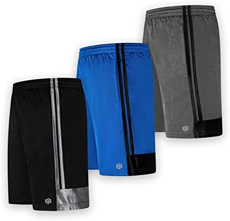 Boys Premium מכנסי ביצועים אתלטיים פעילים עם כיסים - 3 חבילות