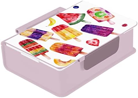 גלידות פירות של סוזיו קופסת בנטו קופסא קופסת אוכל עם 3 תאים למבוגרים ובני נוער