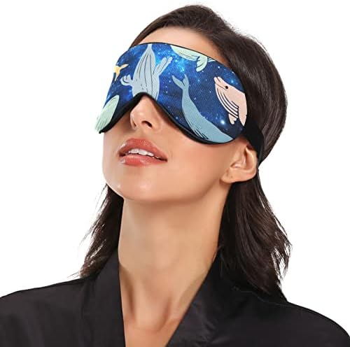 יוניסקס מסיכת עיניים שינה לוויתן-דולפין-גלקסי מסכת שינה מסכת שינה נוחה שינה שינה