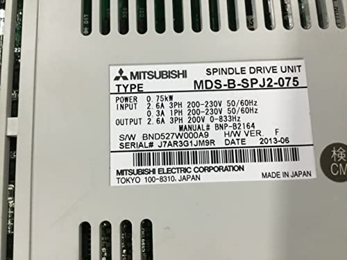 MDS-B-SPJ2-075 יחידת כונן סרוו AC 50/60Hz MDSBSPJ2075 מגברי סרוו AC לבקר מערכת CNC חדש בתיבה 1 אחריות 1 יחידות