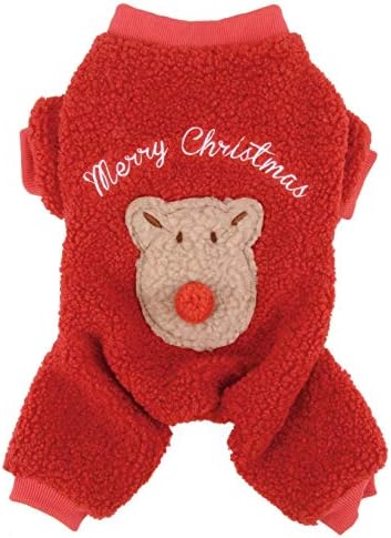 תלבושות חג המולד של כלב זוניאה לכלבים קטנים חורפין בגדי גור חורפים מעיל סוודר רך סוודר 4 רגליים סרבלים סרבלים