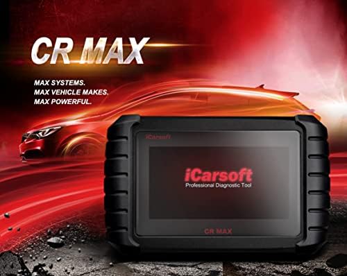 ICARSOFT CR MAX + מגן מסך חינם - סורק אבחון רכב רב -מוליבי מקצועי - קריאה/מחק קודי תקלות - איפוס שירות שמן - קידוד