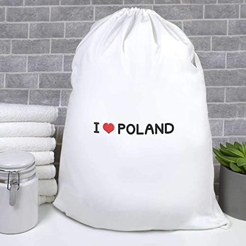 אזידה' אני אוהב פולין ' כביסה/כביסה / אחסון תיק