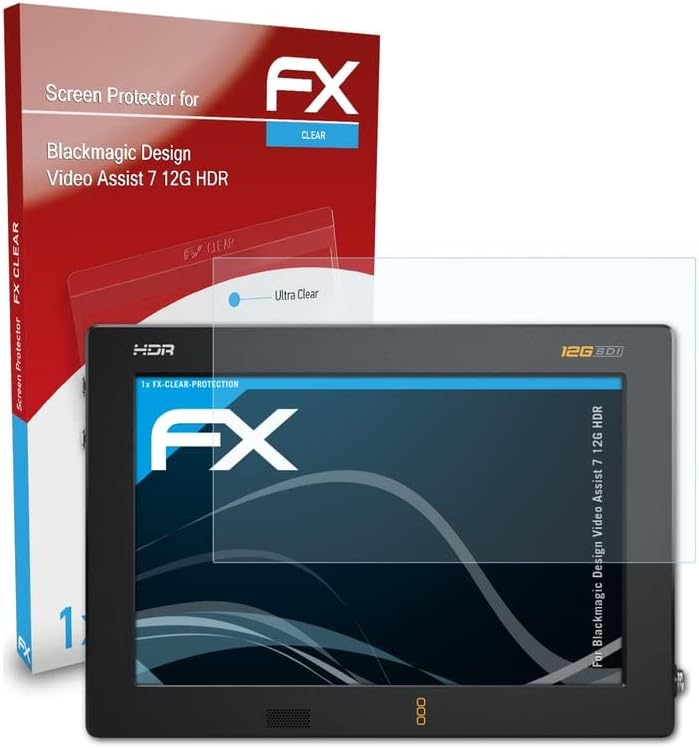 סרט הגנת המסך של Atfolix תואם לעיצוב בלקמגיס וידאו סיוע 7 12 גרם מגן מסך HDR, סרט מגן אולטרה-ברור FX