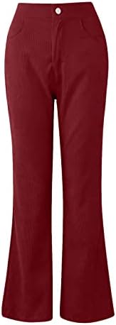 מכנסיים קצרים של Miashui Petite לנשים נשים קורדרוי מכנסיים מותניים אלסטיים מכנסיים תחתונות מכנסיים חורף מכנסיים