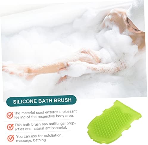 Beavorty 2 כפפות אמבטיה מברשת תינוק כפפות יד סיליקון לופה סיליקון מברשת גוף סיליקון אמבטיה מיט גוף מברשת