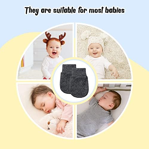 4 זוגות כפפות תינוקות יילודים כפפות פעוטות לתינוקות אין כפפות כותנה כפפות כותנה למשך 0-6 חודשים בנות בנות תינוקות