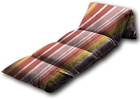 כרית רצפה לילדים Bedretro בצבע צבעוני חלקים חלקים חלקים דפוס תקציר מיטת רצפה וקטור ， מחצלת שינה ניידת למשחקי קריאת