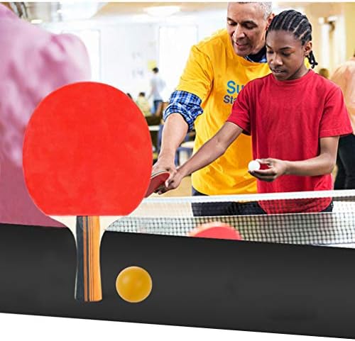 מערכות אימון Besportble 1 סט מחבט פונג סט שולחן מעץ טניס מחבט כדורי פונג פינג -פונג לילדים גברים גברים חליפה
