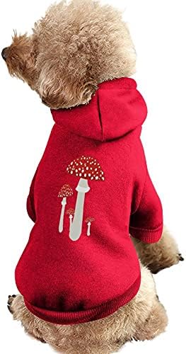 פטריות אדום אמנות סווטשירט סווטשירט סוודר קפוצ'ונים מחמד חם לכלב חתולים
