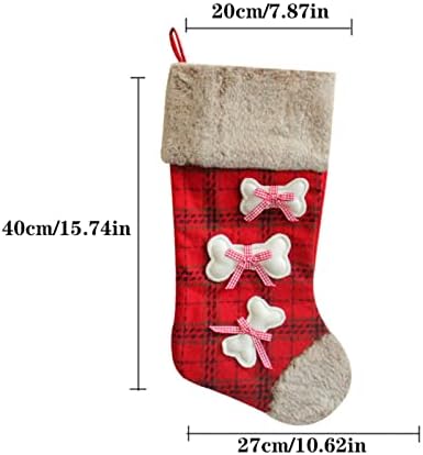 חרוזים ברורים לפתח דלתות מתנות ממתקים גרביים מותאמים אישית לקישוטים לבית חג המולד ואביזר מסיבות לילדים עונת