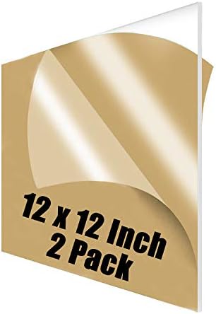 סדין אקרילי פלסטיק ברורה של פרספקס - 2 חפצים 12 x 12 1/8 אינץ