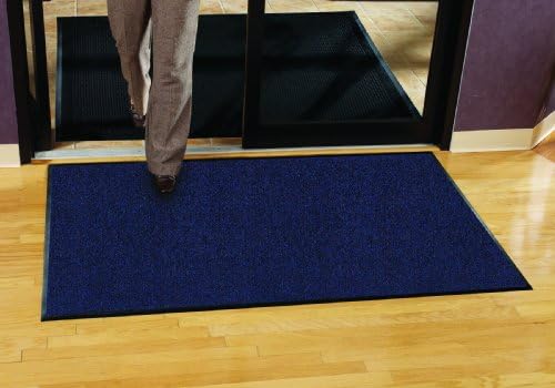 גרדיאן פלטינה סדרת מקורה מגב רצפת מחצלת, גומי עם ניילון שטיח, 2 '9', כחול