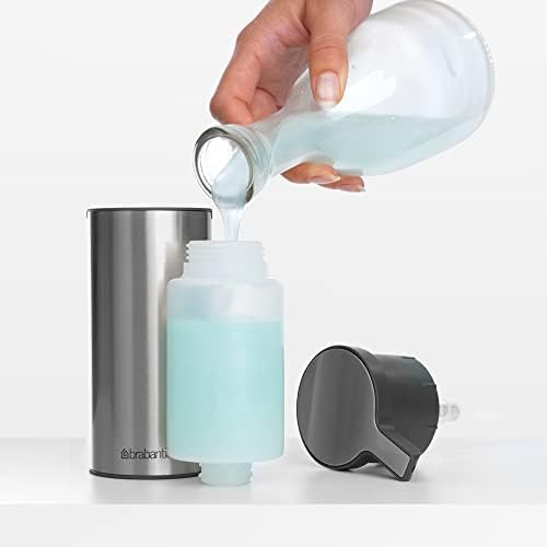 מתקן סבון 6.7oz שטיפת יד, קרם, משאבת שמפו לחדר אמבטיה/מטבח - מילוי קל, קל נקי