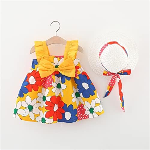 נופש שמלות תינוקות בנות פרועות ללא שרוולים 0-3 תינוק שמלת פעוטות של נסיכת קיץ לקיץ