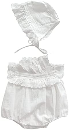 תלבושות IKFIVQD לתינוק לתינוק תינוקות יילודים תינוקות קצרים שרוול פרוע רומפר מוצק עם בגד כובע בגדים 2 יחידות 6 חלקים
