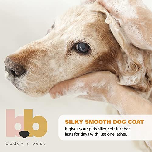 שמפו לכלבים הטוב ביותר של באדי לכלבים מסריחים-שמפו לכלבים ומרכך לעור יבש ורגיש-שמפו לשטיפת גורים לחות, ניחוח פולי
