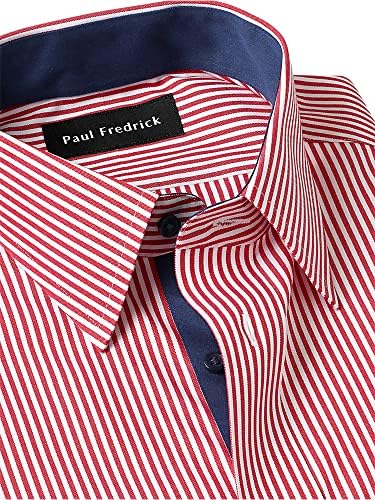 חולצת שמלת פס כותנה ללא ברזל של פול פרדריק חולצה